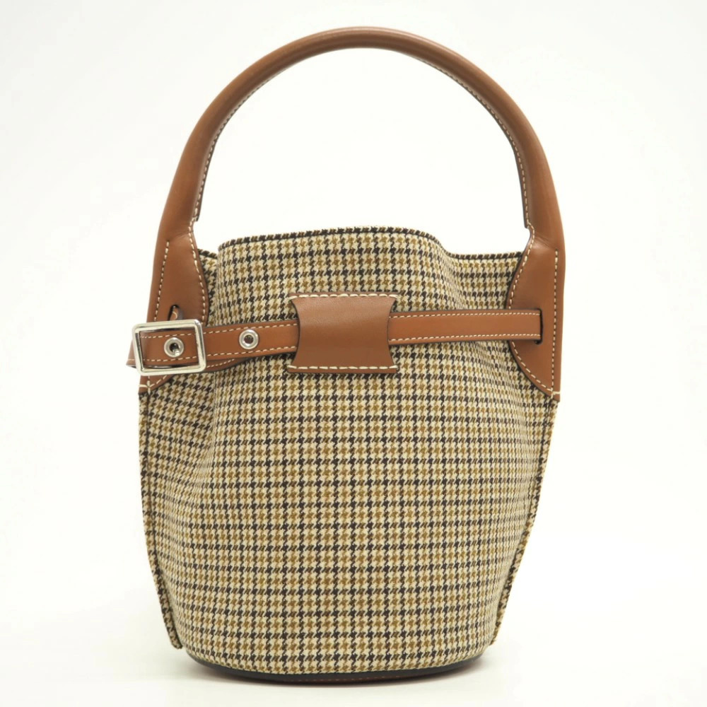 Celine Bag Bucket bag tweed brown calfskin